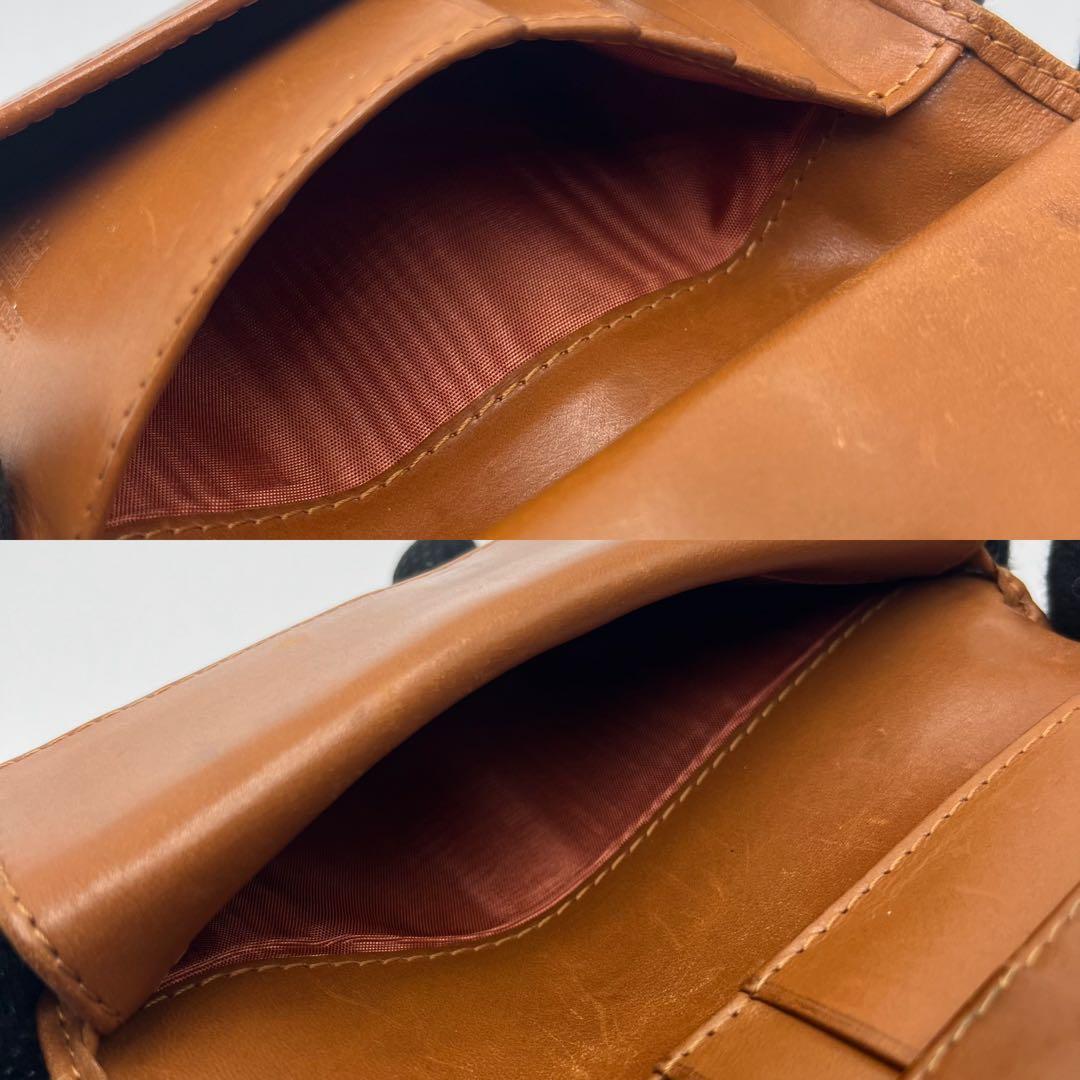 希少 Whitehouse Cox 三つ折り財布 ブラウン ブライドルレザー