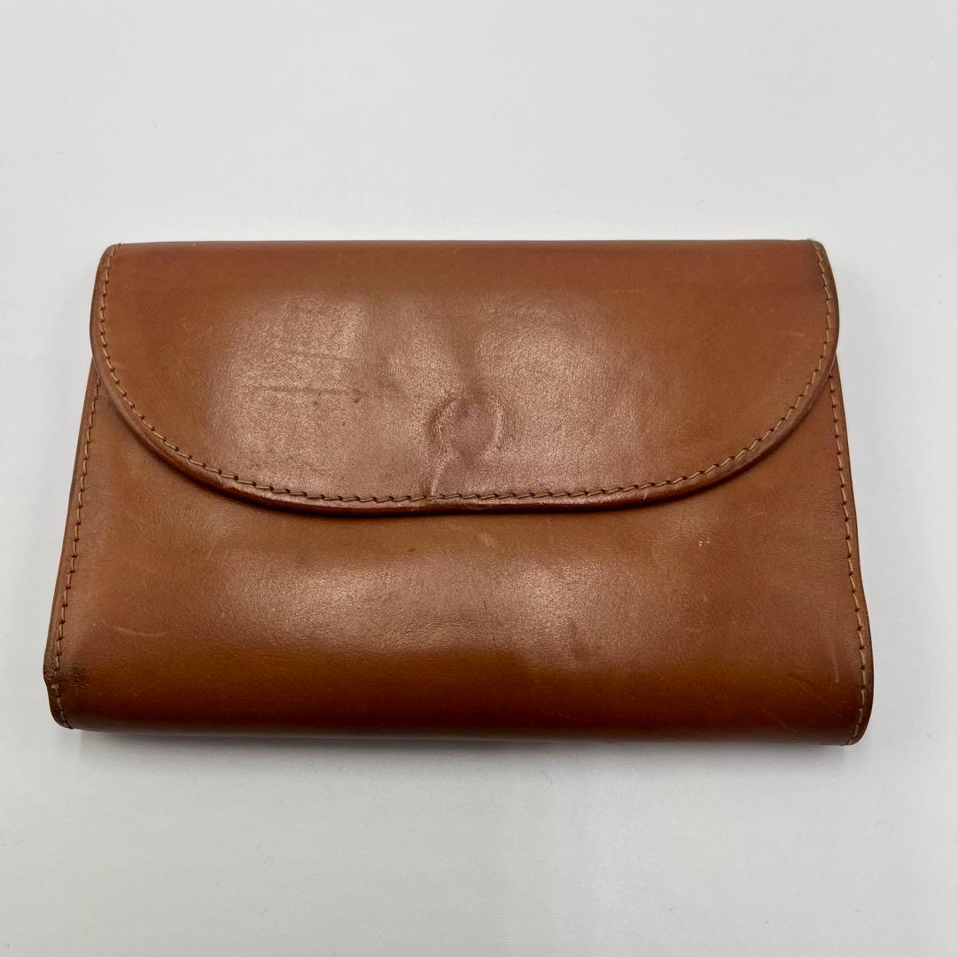 希少 Whitehouse Cox 三つ折り財布 ブラウン ブライドルレザー