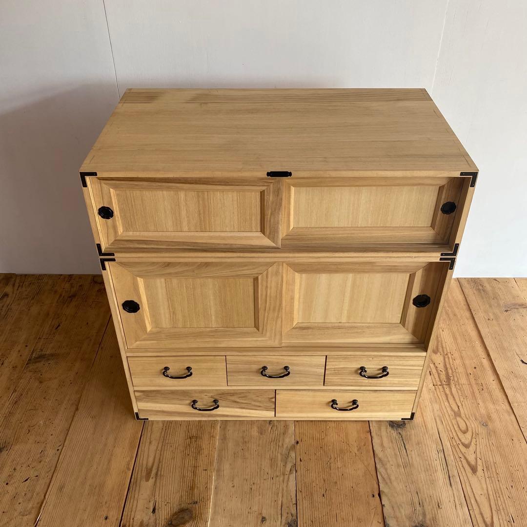 ヴィンテージ 重ね 桐箪笥 棚 チェスト 昭和レトロ z770