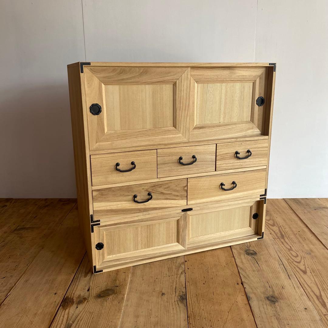 ヴィンテージ 重ね 桐箪笥 棚 チェスト 昭和レトロ z770