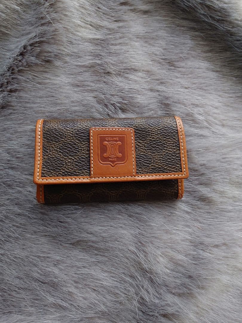 【極美品】【CELINE】6連キーケース マカダム柄 PVC ヴィンテージ