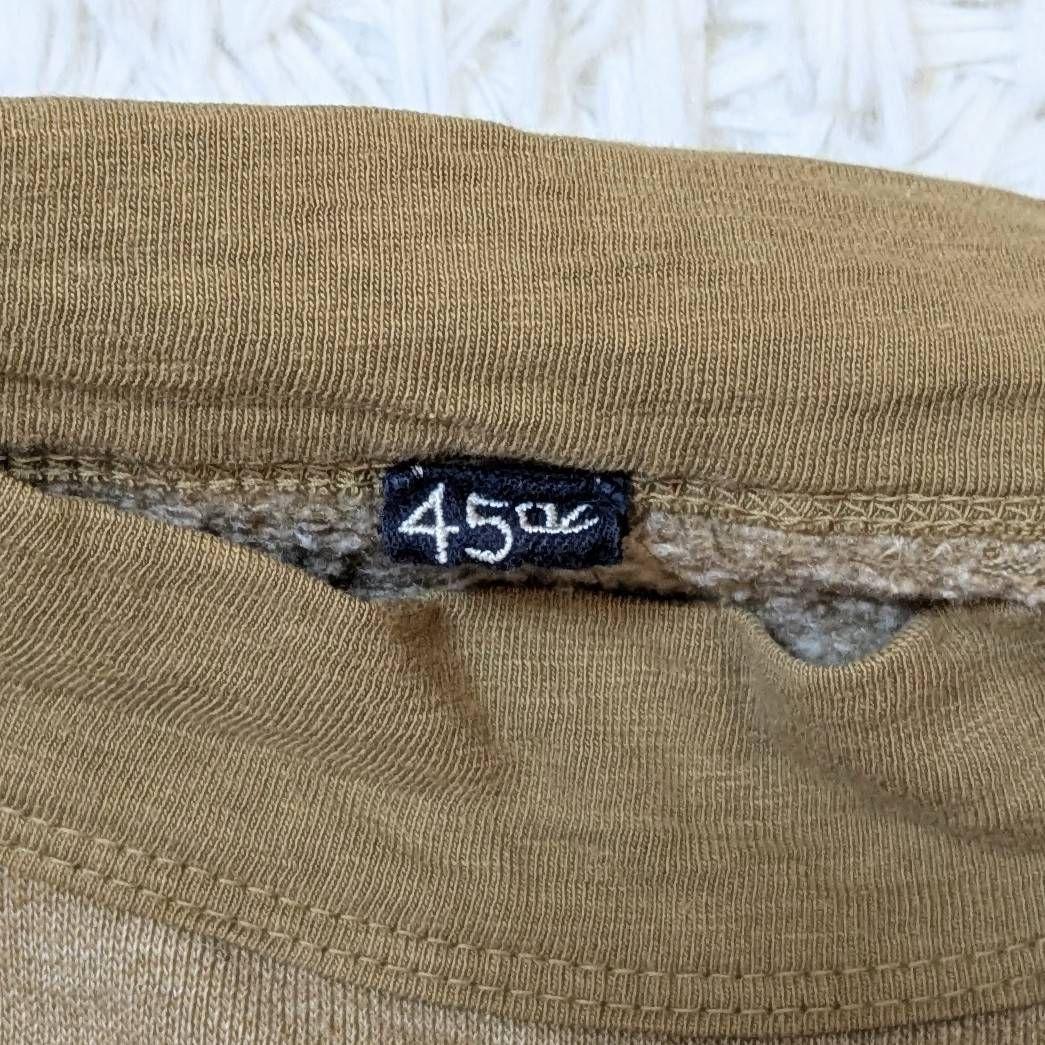 45R 裏毛deレイヤードロゴの908Tシャツ ベージュ M