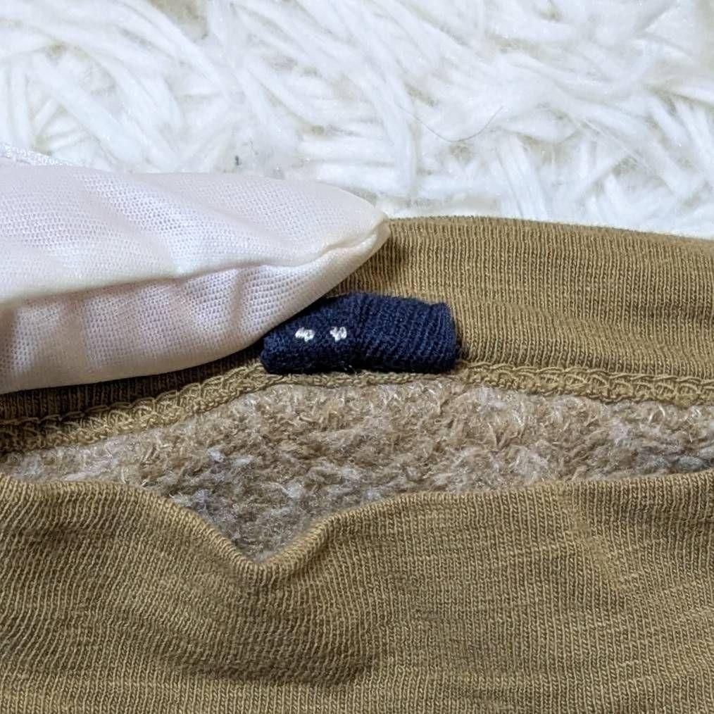 45R 裏毛deレイヤードロゴの908Tシャツ ベージュ M