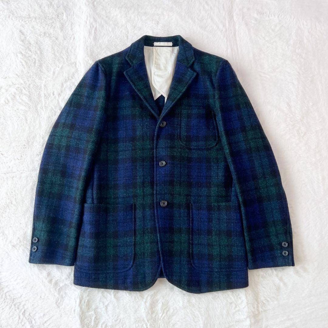 ビームスプラス　ブラックウォッチ　ツイードジャケット　Mサイズ