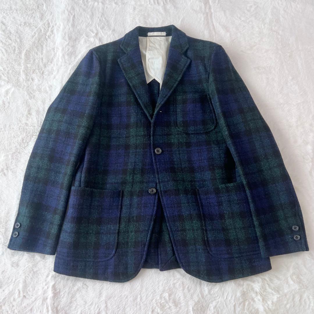 ビームスプラス　ブラックウォッチ　ツイードジャケット　Mサイズ