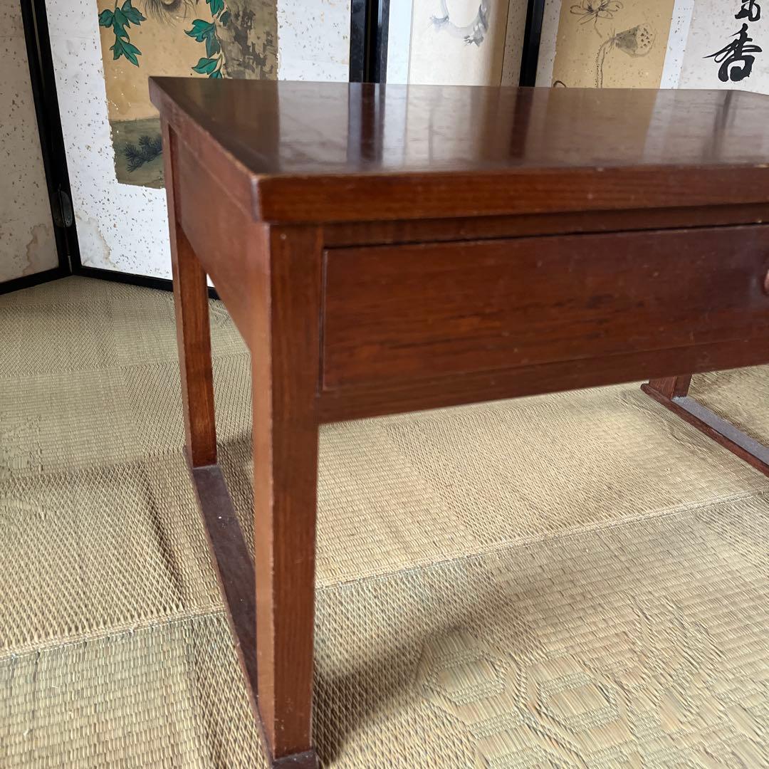 美品 アンティーク 文机 レトロ 引き出し