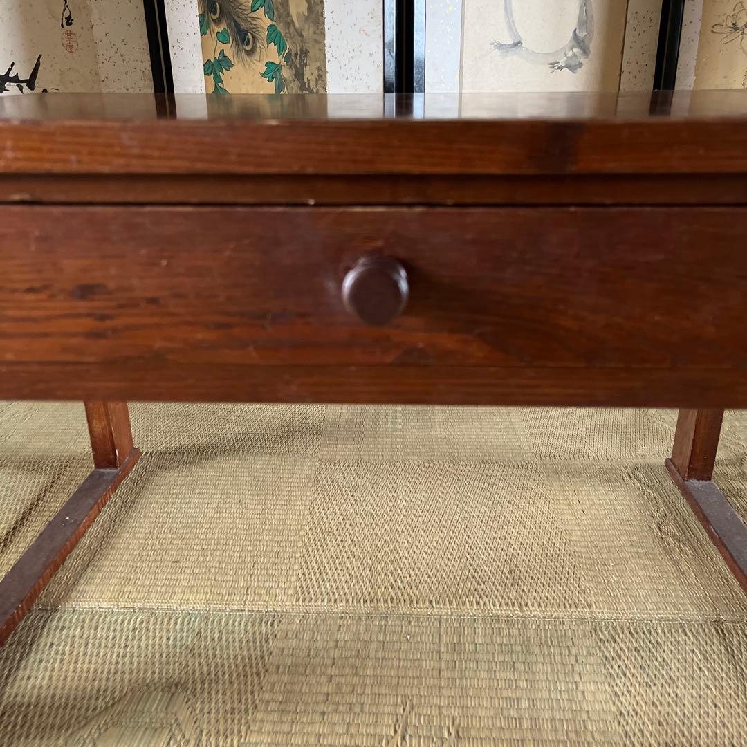 美品 アンティーク 文机 レトロ 引き出し