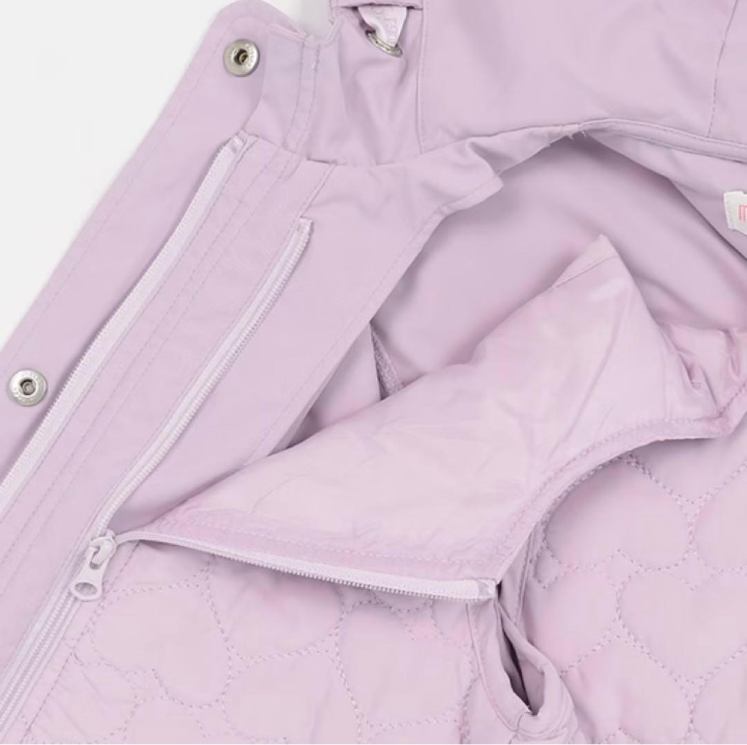 メゾピアノ キルトライナー付3wayマウンテンパーカー撥水加工　120cm