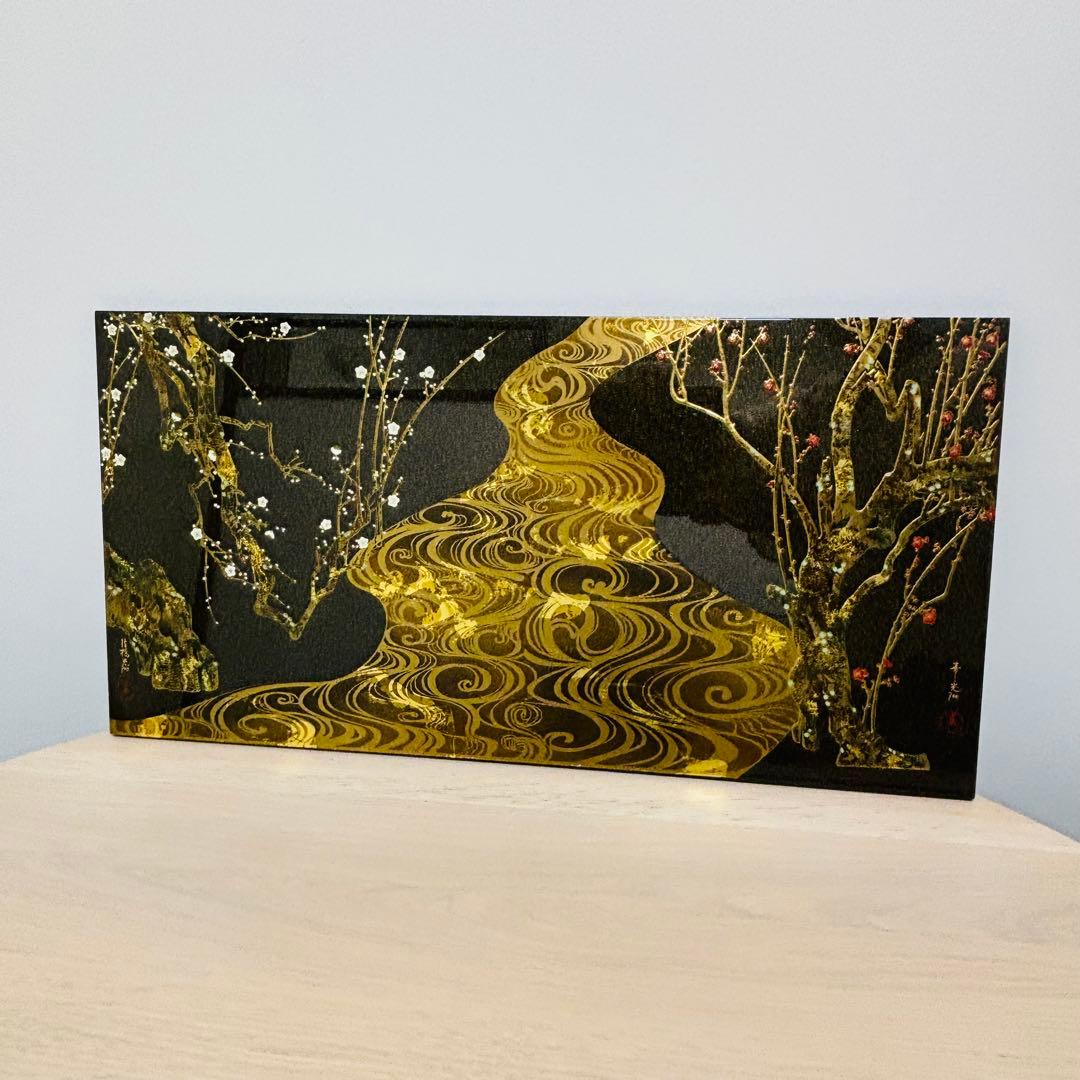 紅白梅流水之図