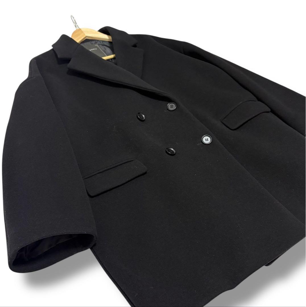 【極美品】NOBLE MTRオーバーPコート38 黒 ブラック
