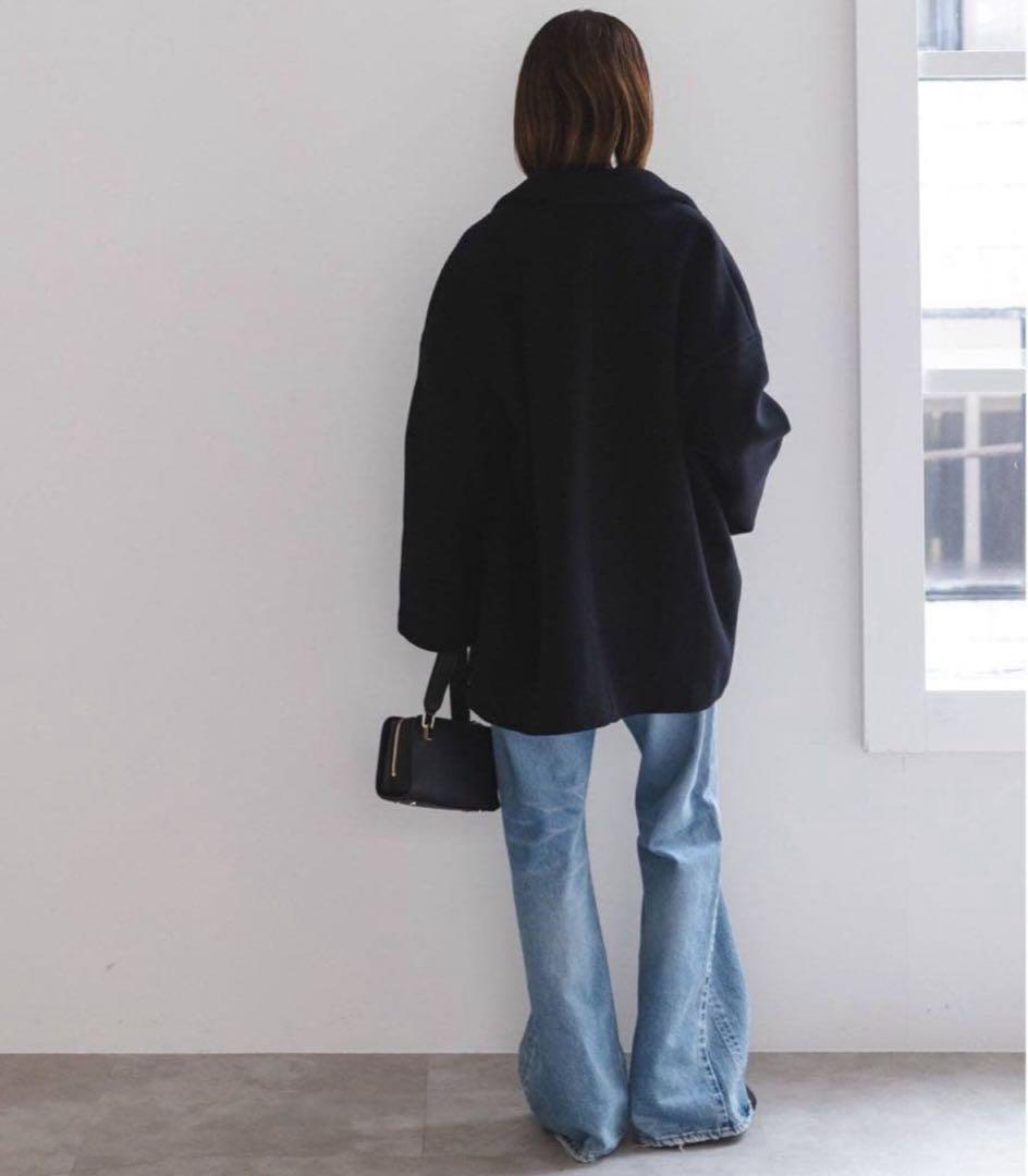 【極美品】NOBLE MTRオーバーPコート38 黒 ブラック