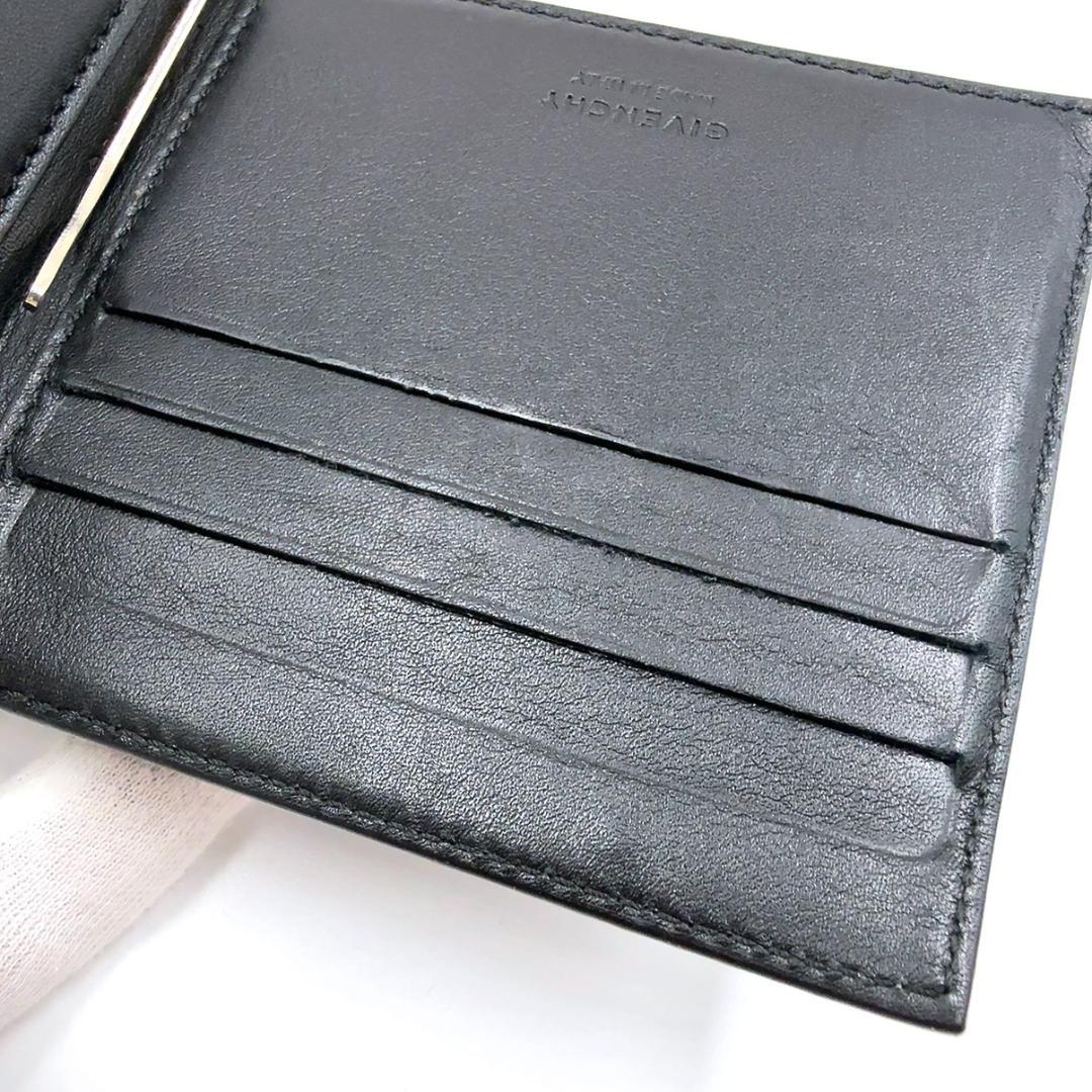 ◇ジバンシー◇レザー/マネークリップ/ブラック/シルバー/カードケース/名刺入れ