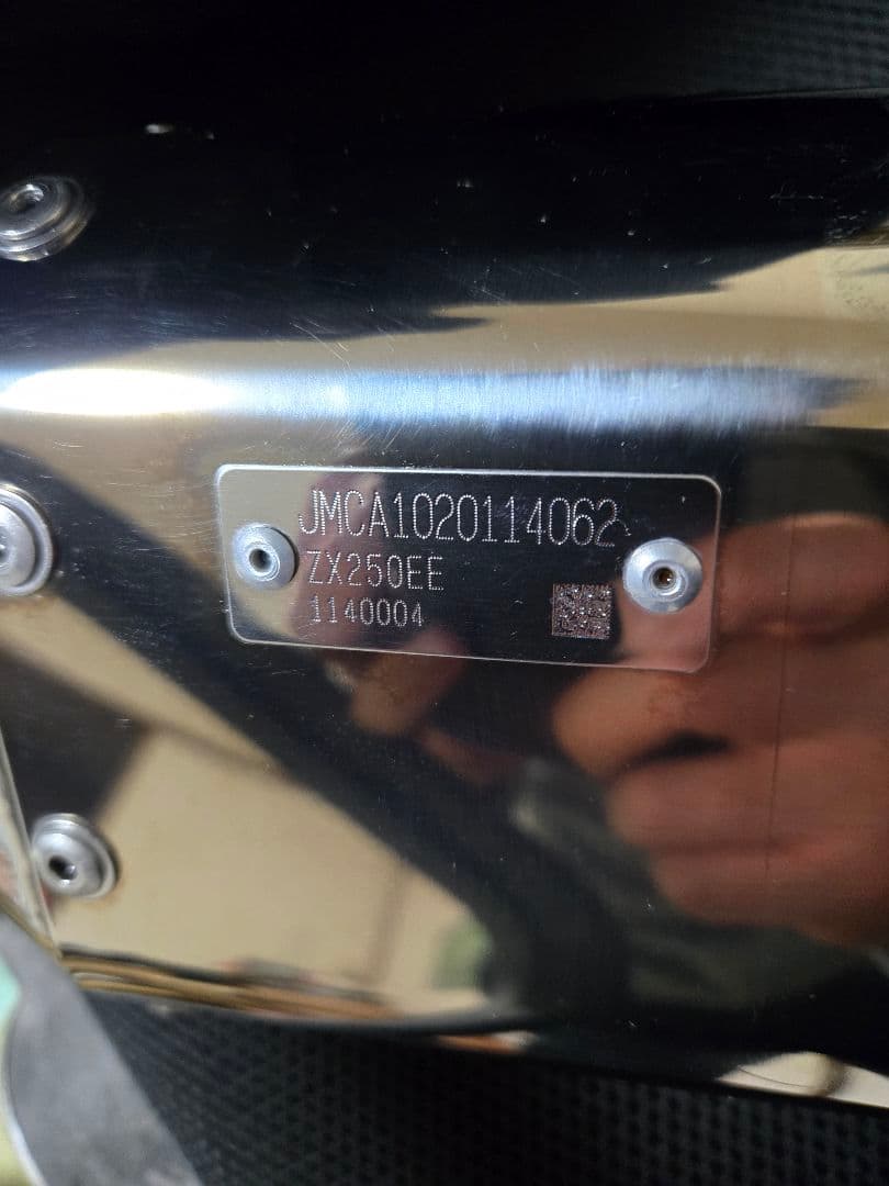 ず*ぺ様 zx25rトリックスター政府認証イカヅチ焼きチタンフルエキマフラー中古