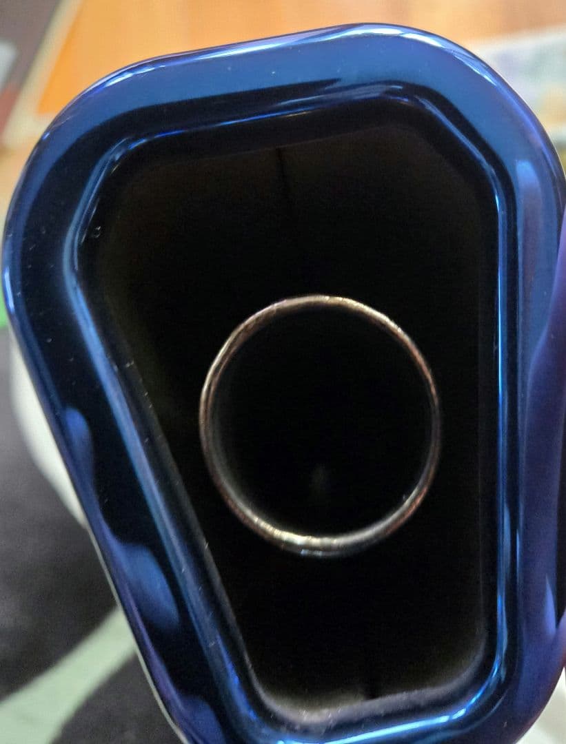 ず*ぺ様 zx25rトリックスター政府認証イカヅチ焼きチタンフルエキマフラー中古