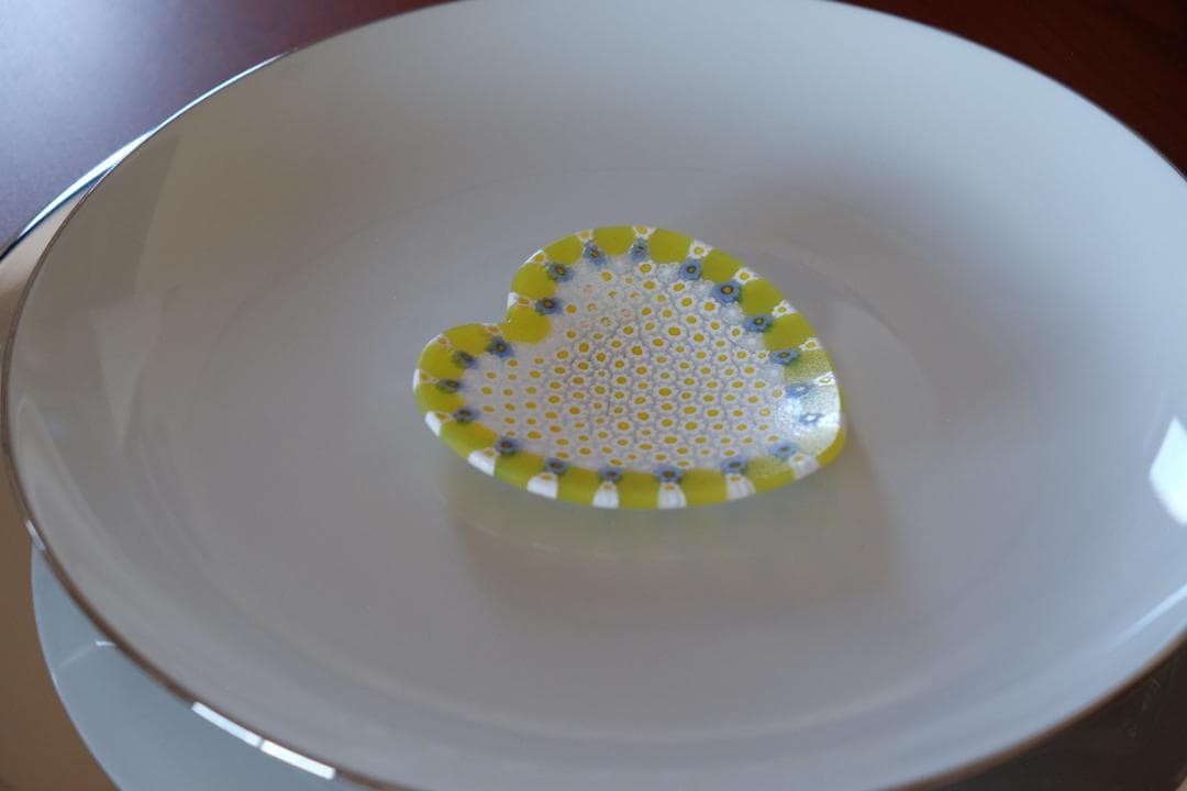 ベネチアンガラス ミルフィオリ プレート 小皿 ムラノガラス 田子美紀 藤田喬平