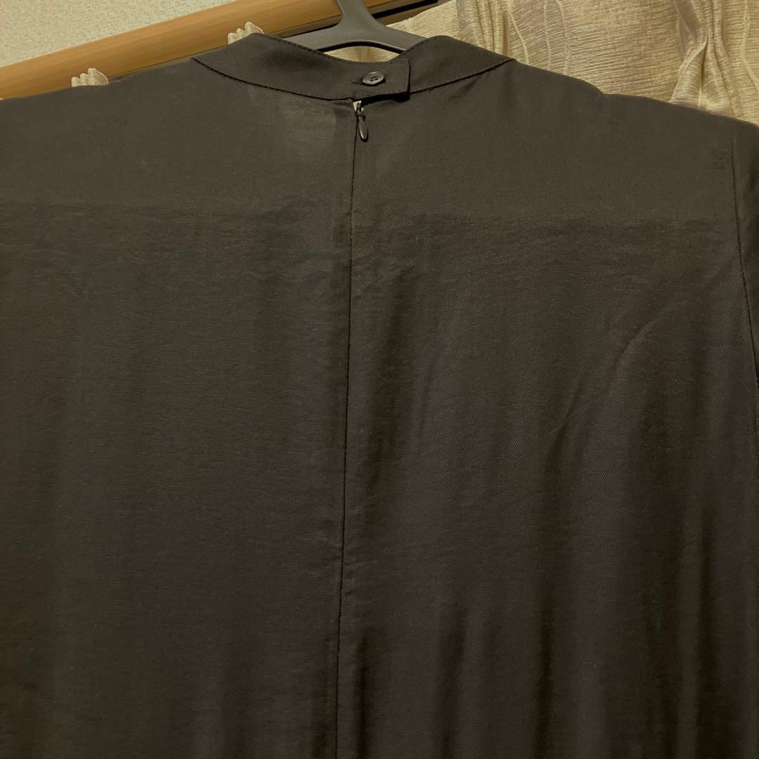 もりのがっこう　レースが可愛いフォーマル長袖ワンピースドレス(ブラック)