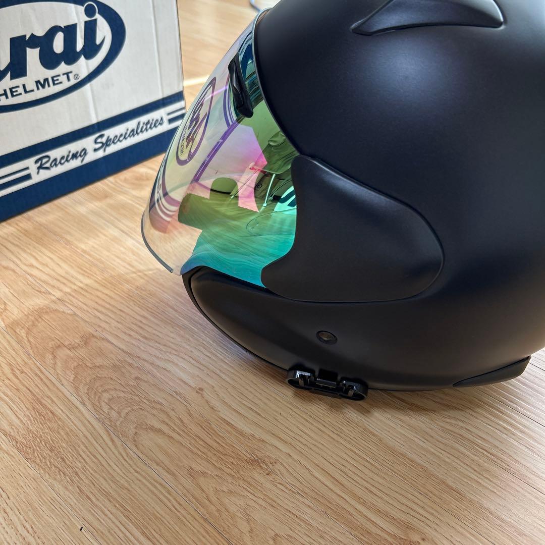 Arai ジェットヘルメット マットブラック ミラーシールド