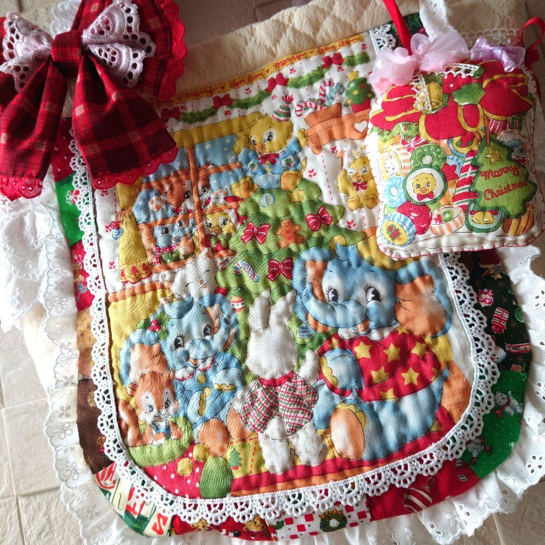 ご予約完成　クリスマス縦長肩掛けバッグ