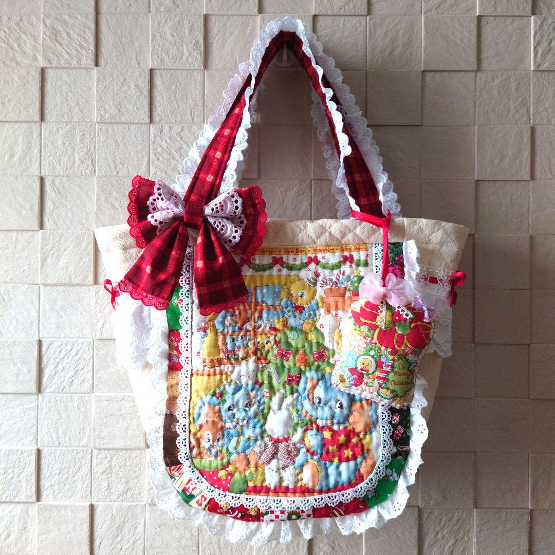 ご予約完成　クリスマス縦長肩掛けバッグ