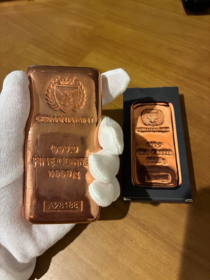 GERMANIAMINT 999.9 純銅バー 1000g[在庫整理です]