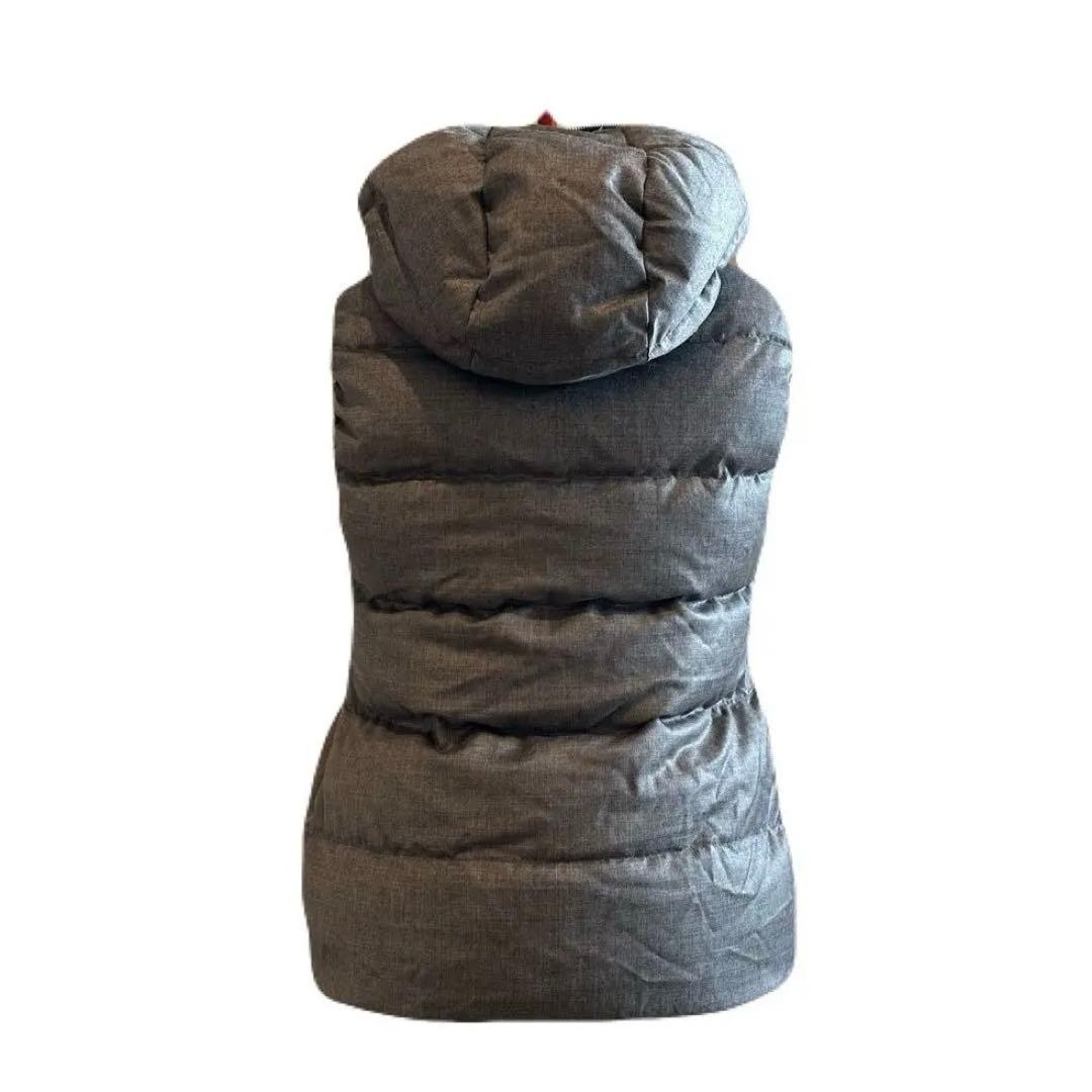 DUVETICA グレー フード付きダウンベスト 42 L
