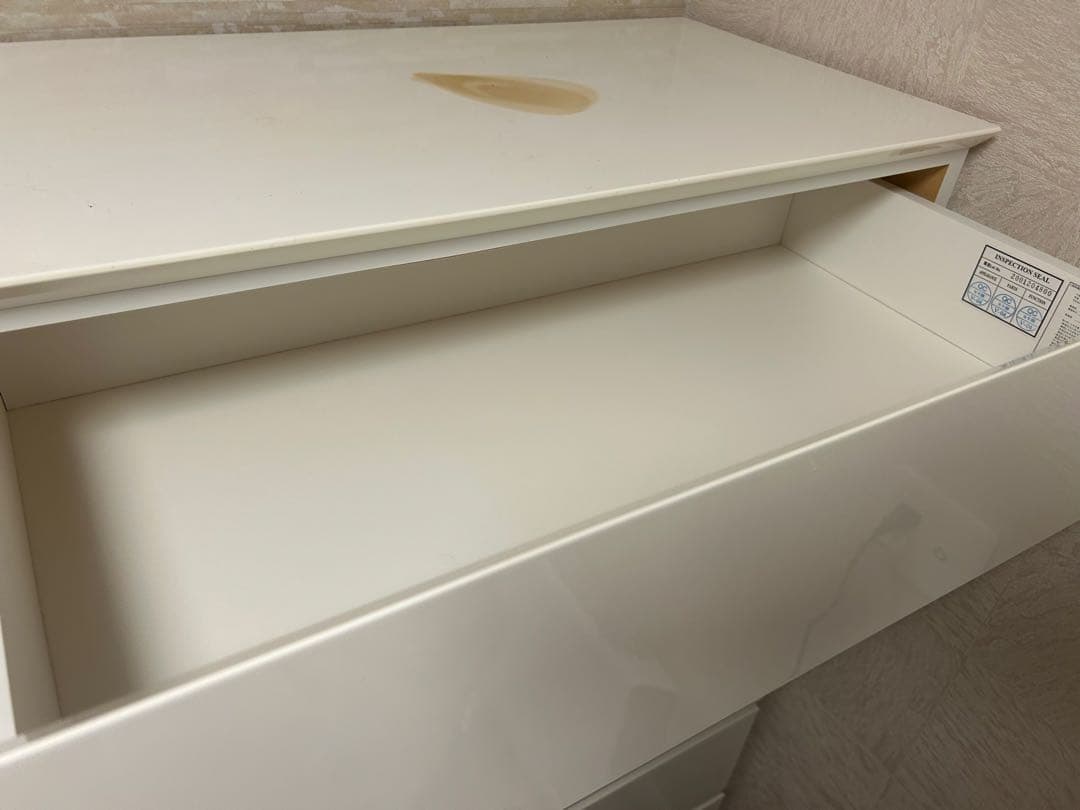 ニトリ　ホワイト チェスト6段