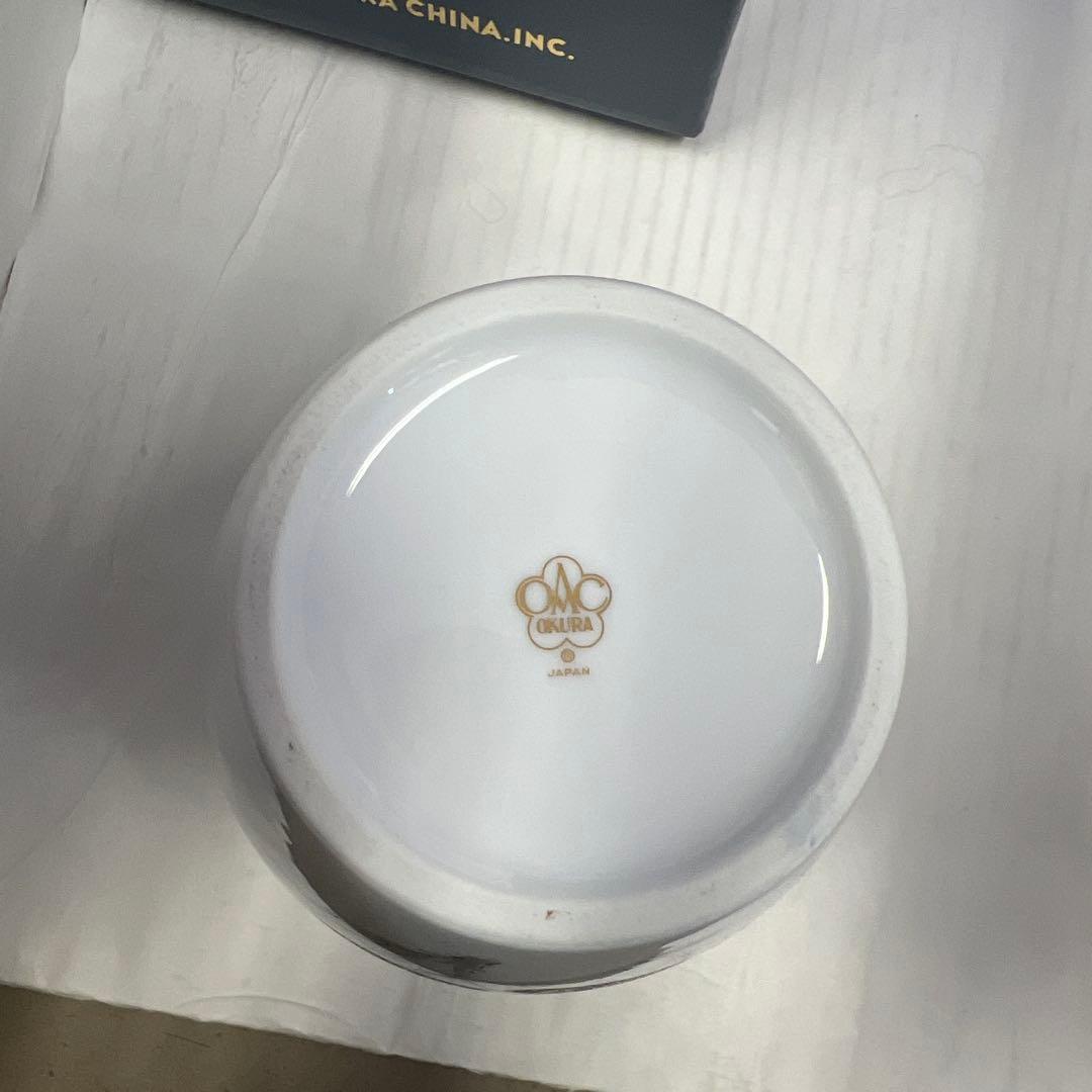 大倉陶園　金彩 金蝕薔薇 花瓶