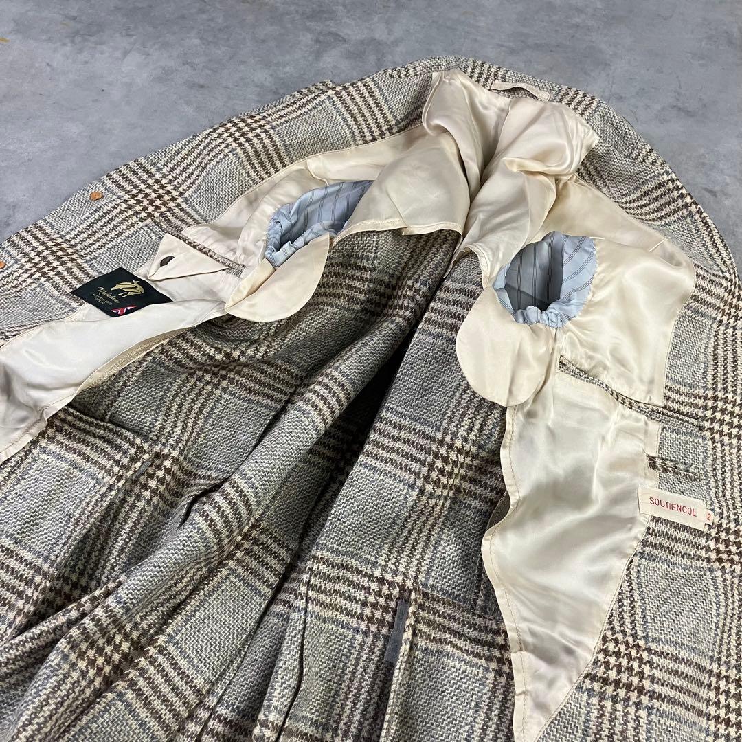 SOUTIENCOL スティアンコル グレンチェックジャケット マラリウス生地