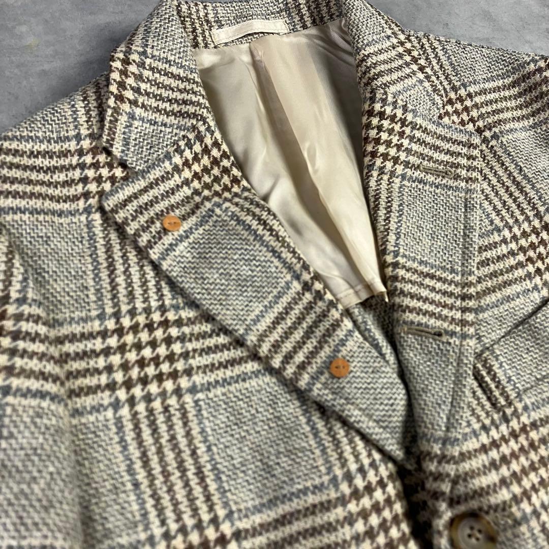 SOUTIENCOL スティアンコル グレンチェックジャケット マラリウス生地