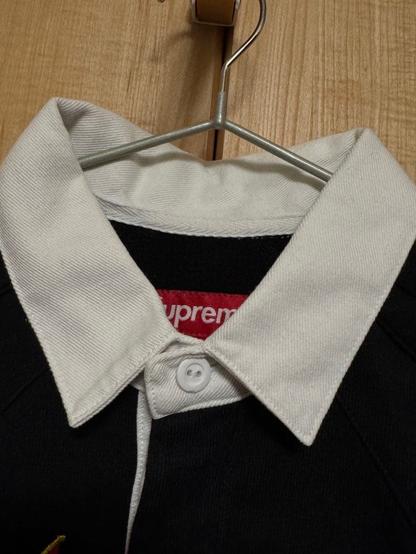 Supreme ブラック ラガーシャツ Mサイズ