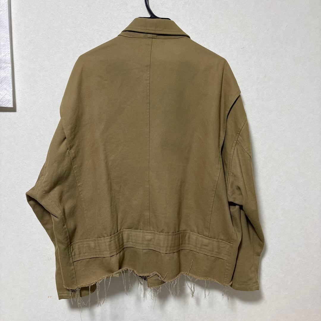 ジャケット・アウター doublet 21ss SILK CHINO CUT-OFF JACKET