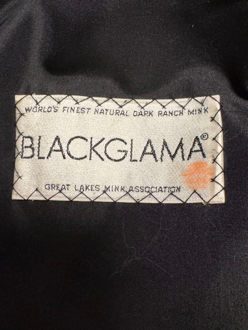BLACKGLAMA ミンク 毛皮コート リアルファー ブラックグラマ