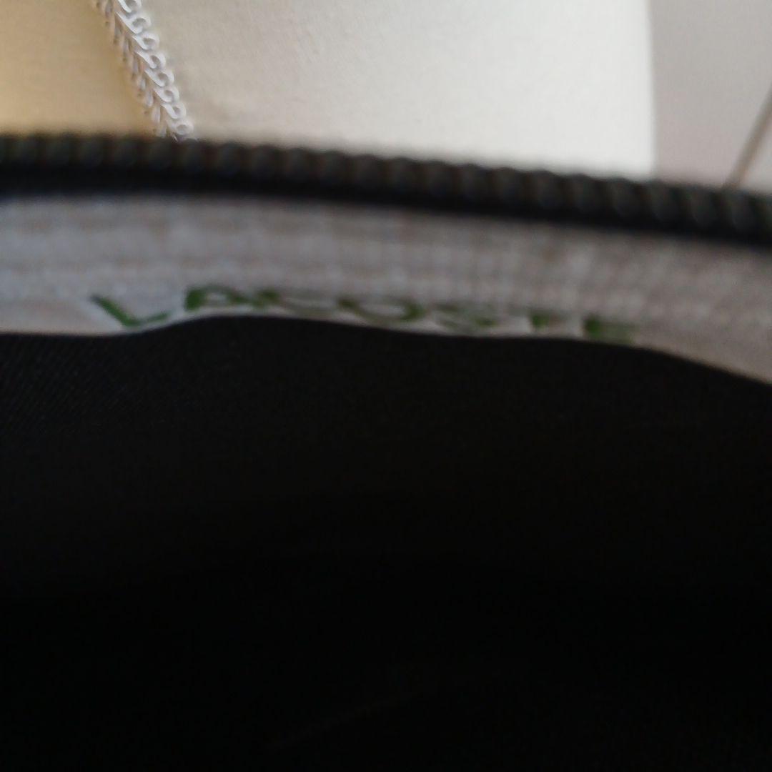 LACOSTE ブラック トートバッグ男女兼用