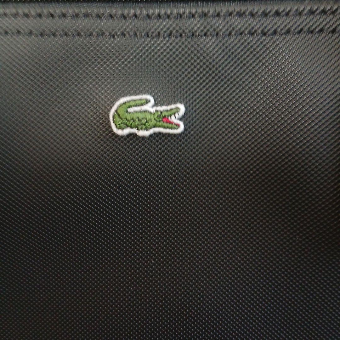 LACOSTE ブラック トートバッグ男女兼用