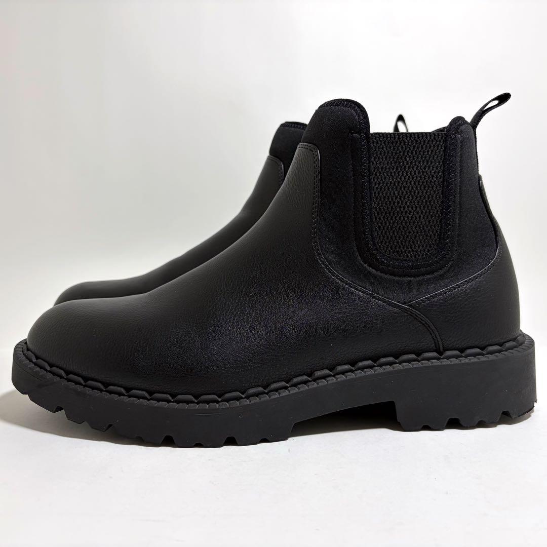 未使用級☆UNIQLO:C サイドゴアブーツ 完売品 ブラック 黒 28cm