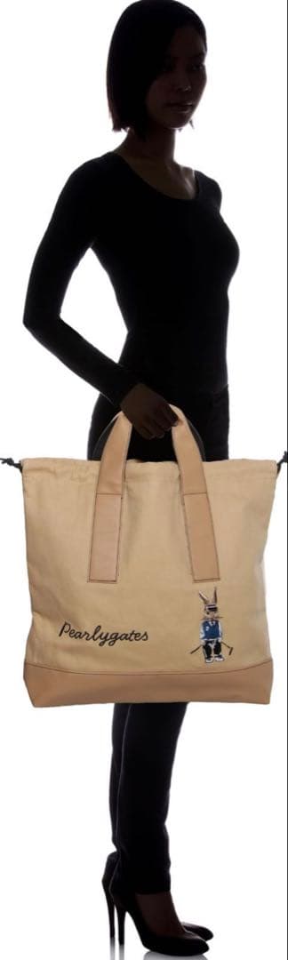 新品 パーリーゲイツ トートバッグ ラビットトート ロッカーバッグ ベージュ