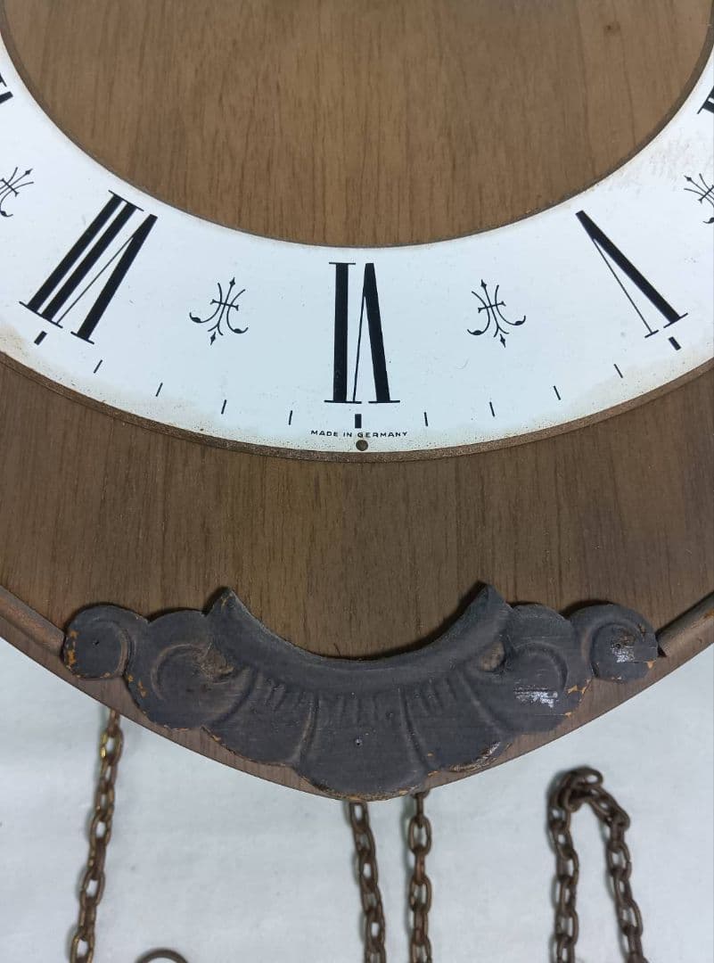 JUNGHANS　ユンハンス　木製掛け時計　分銅式　アンティーク　振り子時計