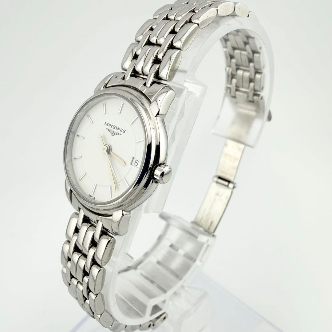 希少 美品 ロンジン L4.177.4 シルバー レディース クォーツ 腕時計