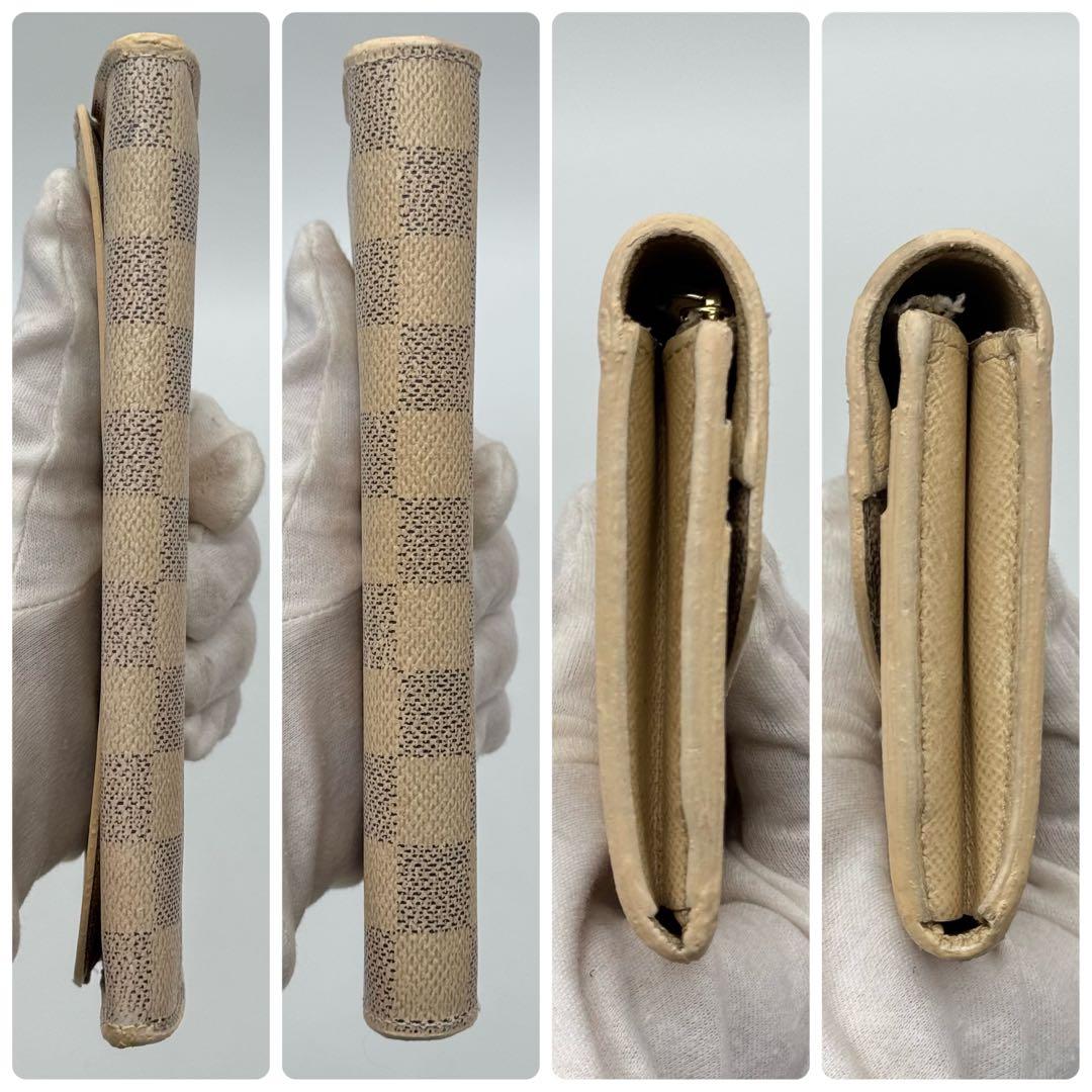 美品✨️ルイヴィトン　ダミエ　アズール　ポルトフォイユ　エミリー　長財布　財布