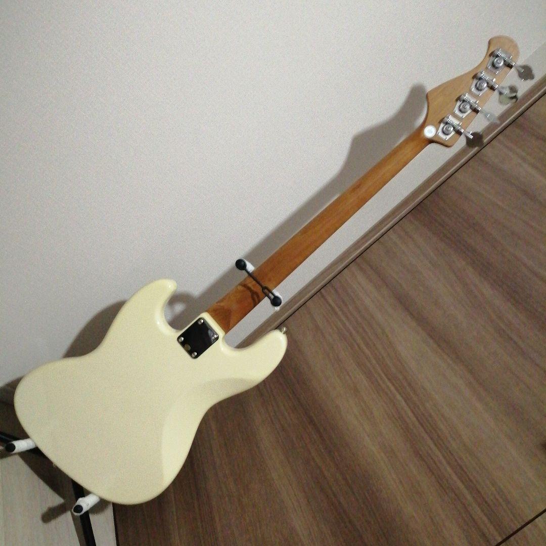 Bacchus BJB-1-RSM/M OWH エレキベース ケース付き