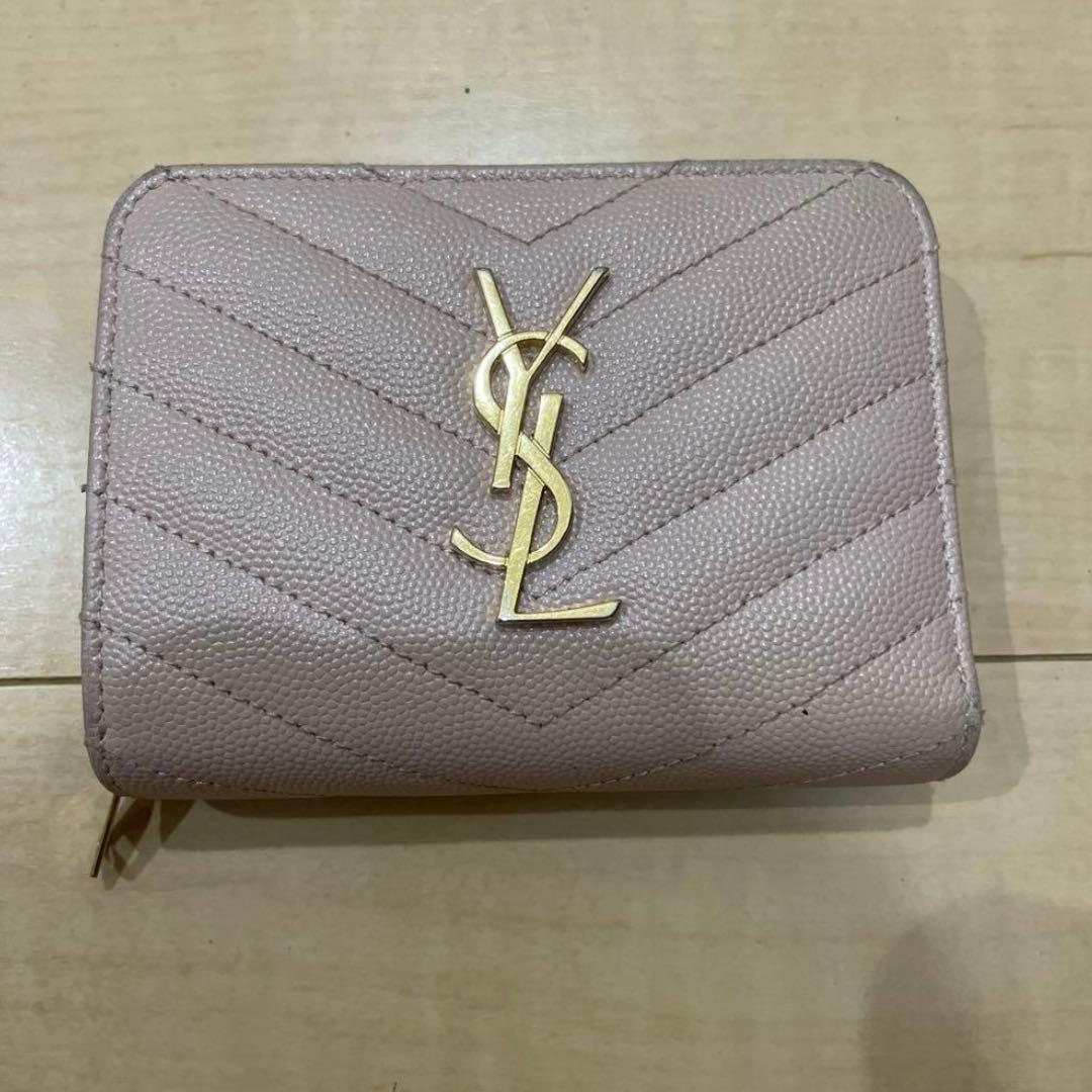 サンローラン　財布　ベビーピンク