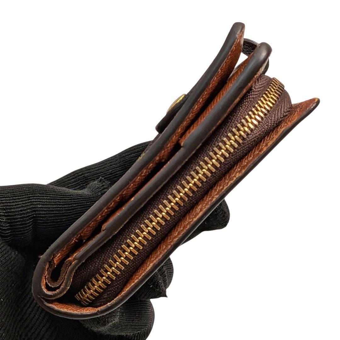 美品 ルイヴィトン モノグラム コンパクトジップ 折り財布 971