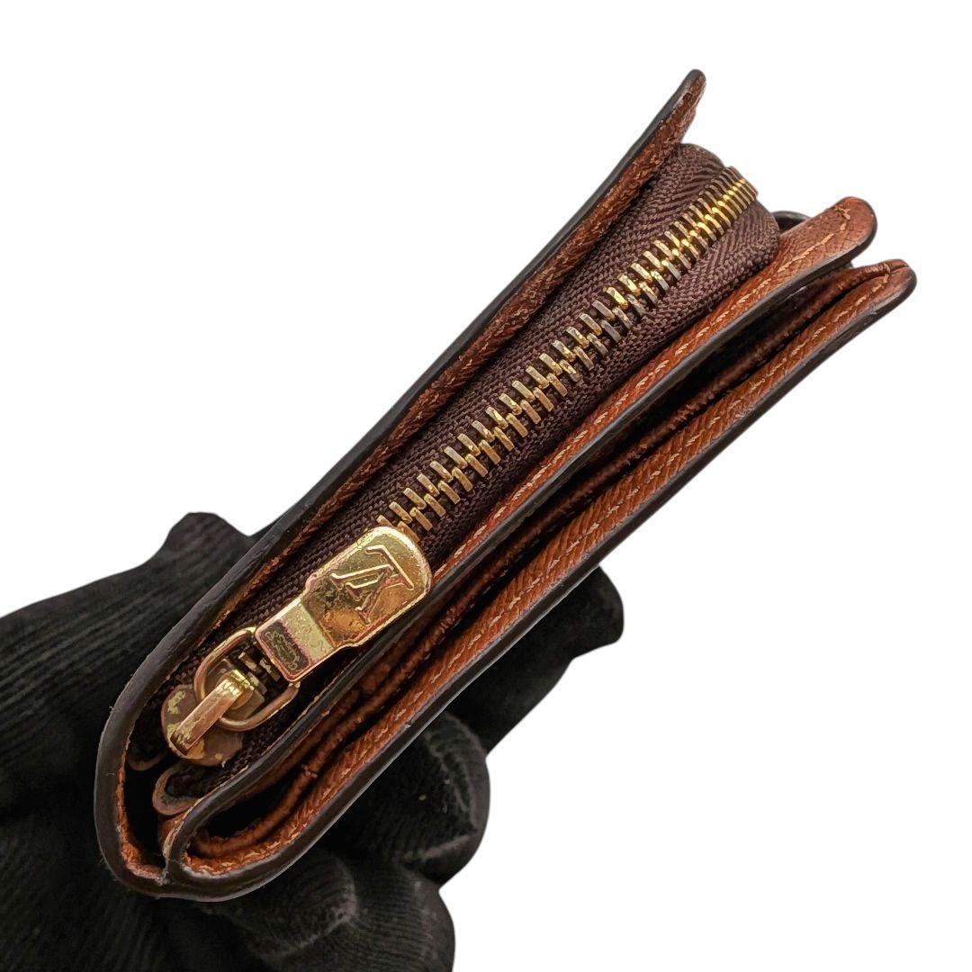 美品 ルイヴィトン モノグラム コンパクトジップ 折り財布 971