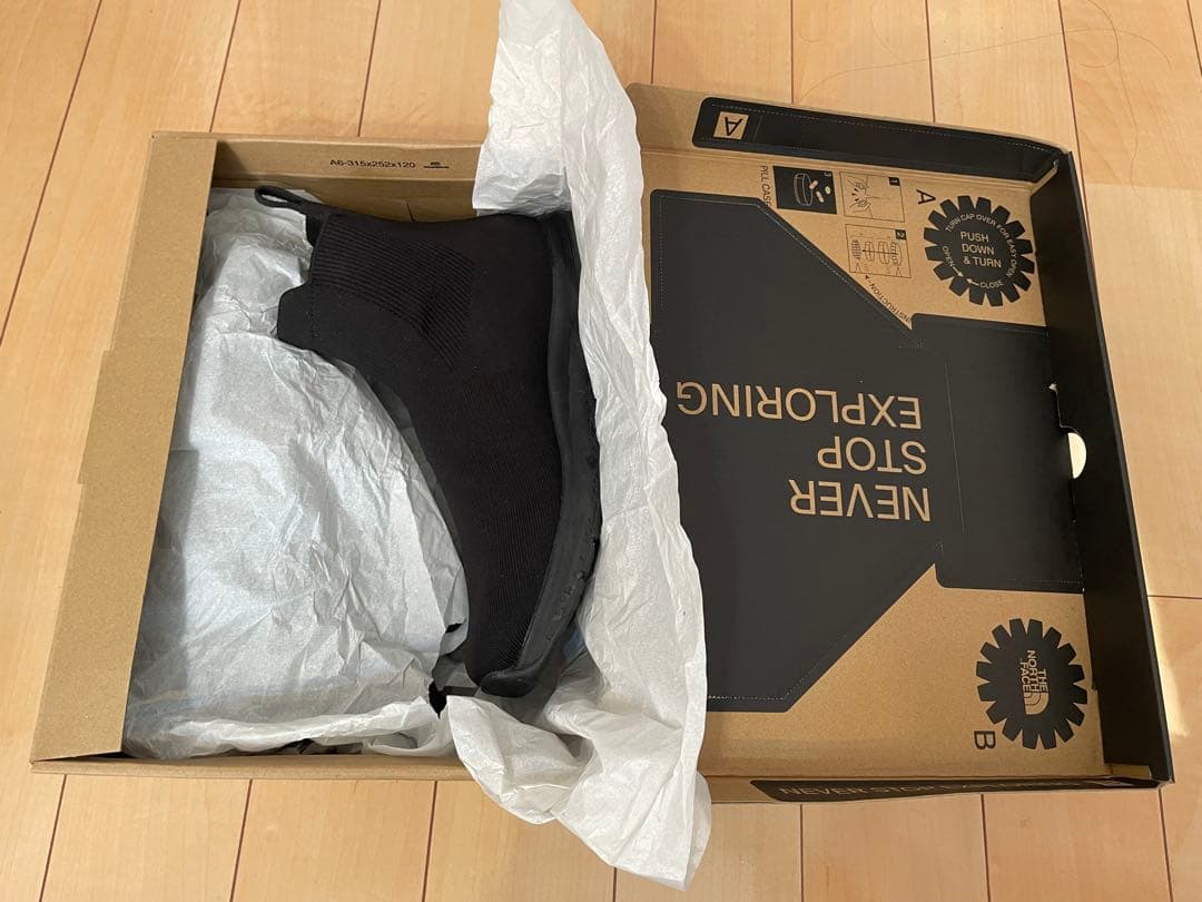 ザノースフェイス VELOCITY KNIT MID ブラック サイドゴアブーツ