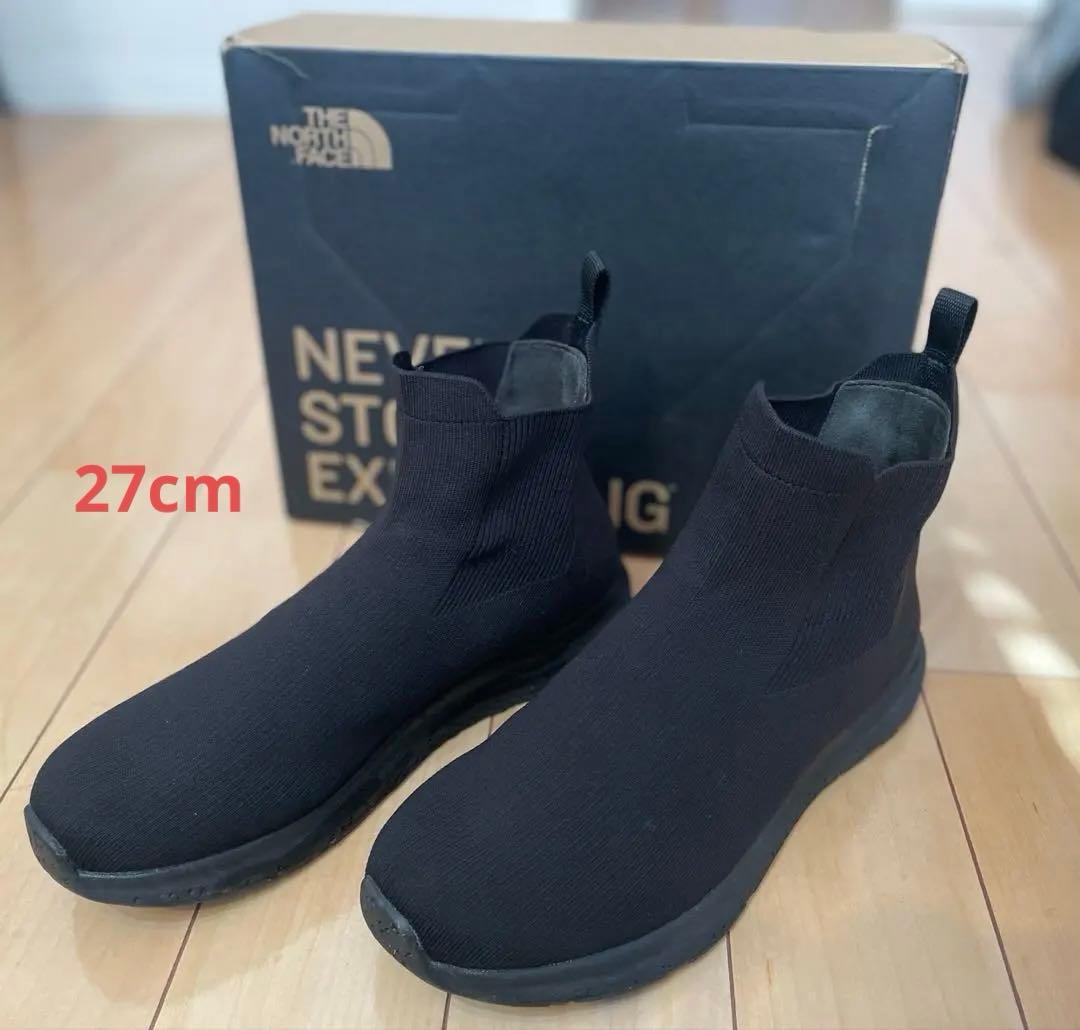 ザノースフェイス VELOCITY KNIT MID ブラック サイドゴアブーツ