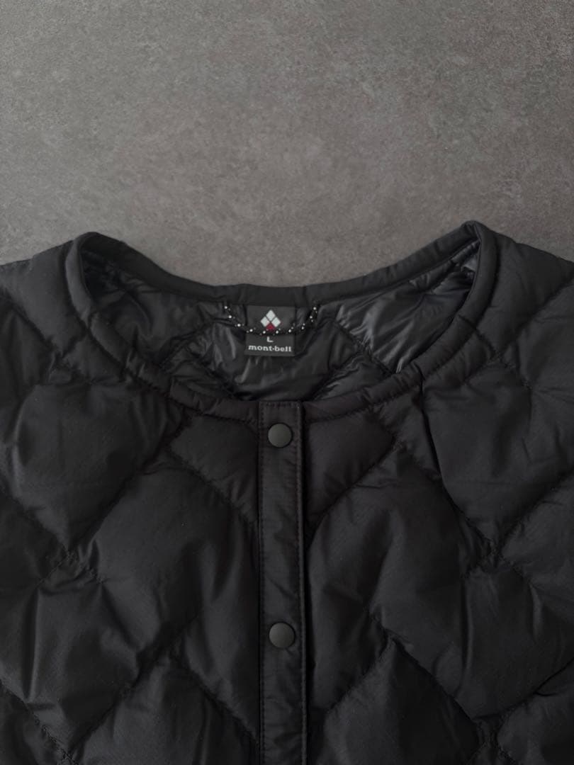 mont-bell スペリオダウンラウンドネックベスト ブラック L size