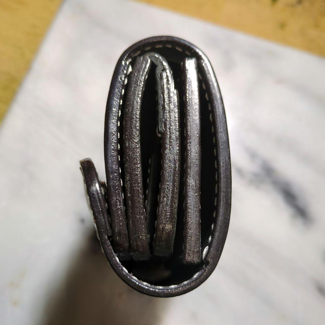 姫路ヌメ革 2つ折り財布 ハンドメイド ショートウォレット ブラック 黒 新品