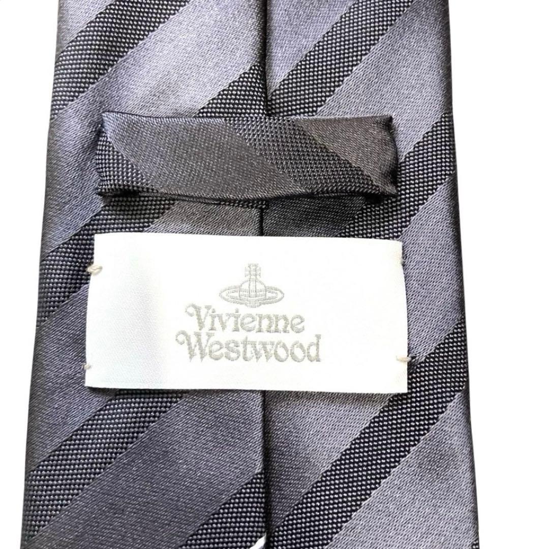 ヴィヴィアン　ウエストウッド　ネクタイ　ストライプ　オーブ　シルク