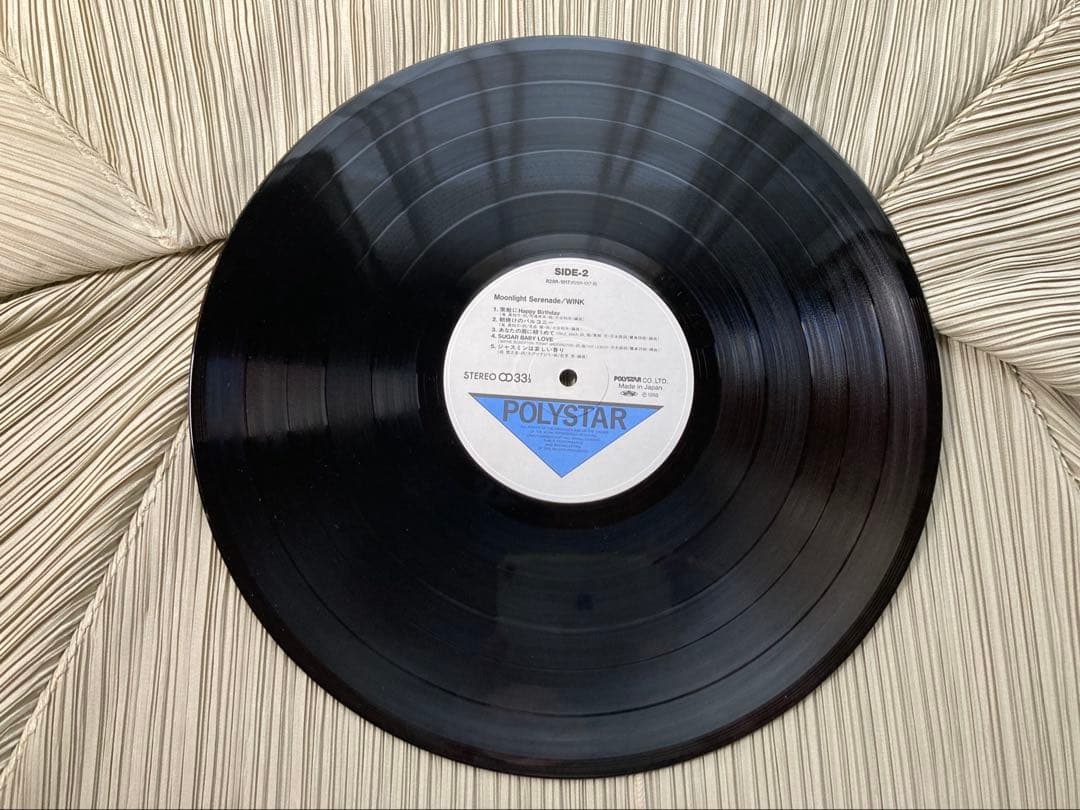 WINK 1STアルバム「ムーンライトセレナーデ」帯、リーフレット完備希少盤