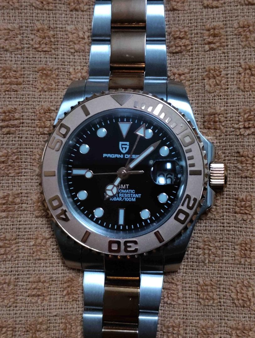 PAGANI　DESIGN 自動巻 PD-1662 GMT　RoseGold美品
